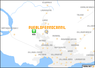 map of Pueblo Ferrocarril