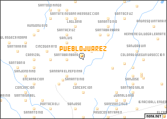 map of Pueblo Juárez