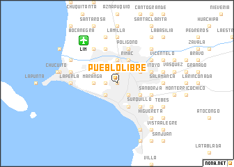 map of Pueblo Libre