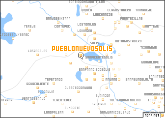 map of Pueblo Nuevo Solís