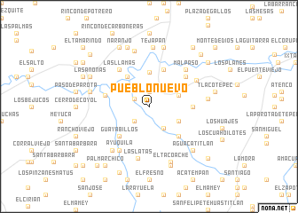 map of Pueblo Nuevo