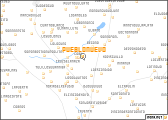 map of Pueblo Nuevo