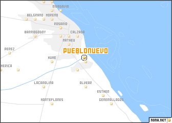 map of Pueblo Nuevo