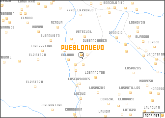 map of Pueblo Nuevo