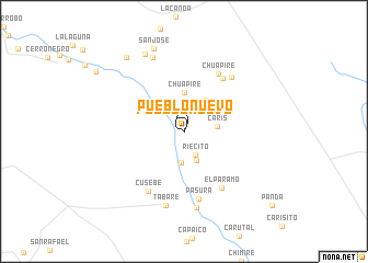 map of Pueblo Nuevo