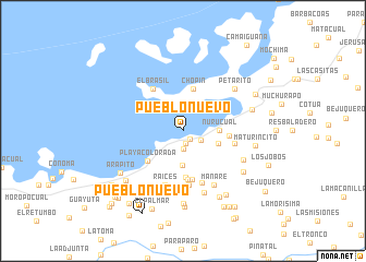 map of Pueblo Nuevo