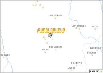 map of Pueblo Nuevo