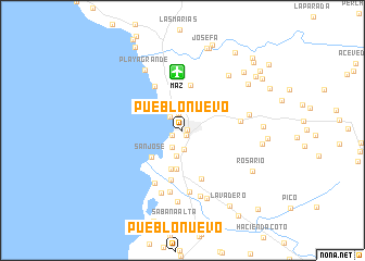 map of Pueblo Nuevo