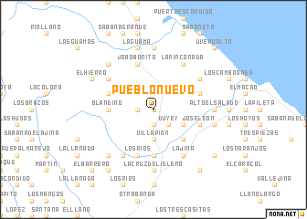 map of Pueblo Nuevo