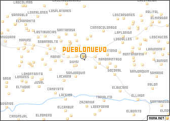 map of Pueblo Nuevo