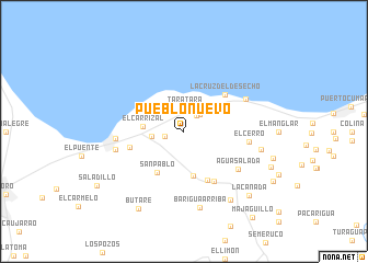 map of Pueblo Nuevo