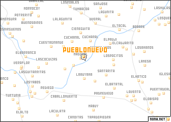 map of Pueblo Nuevo