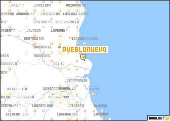 map of Pueblo Nuevo