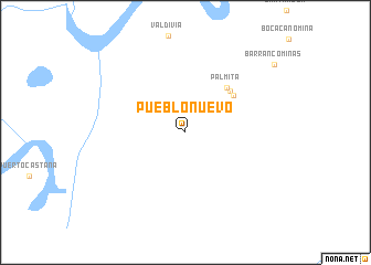 map of Pueblo Nuevo