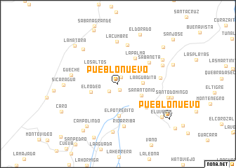 map of Pueblo Nuevo