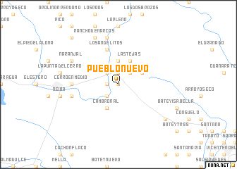 map of Pueblo Nuevo