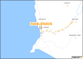 map of Pueblo Nuevo