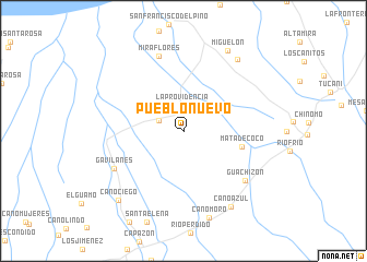 map of Pueblo Nuevo