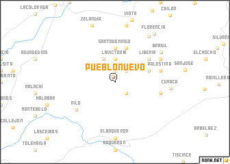 map of Pueblo Nuevo