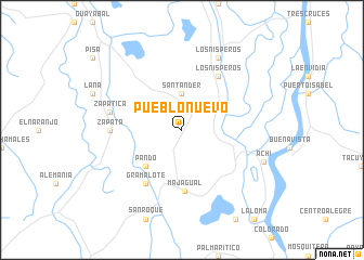 map of Pueblo Nuevo