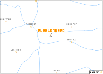 map of Pueblo Nuevo