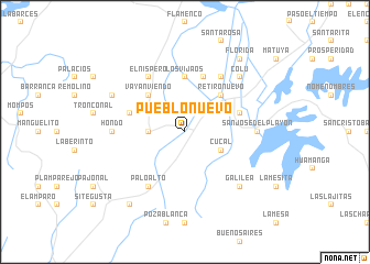 map of Pueblo Nuevo