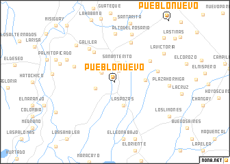 map of Pueblo Nuevo