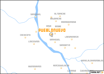 map of Pueblo Nuevo