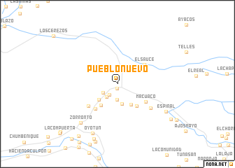 map of Pueblo Nuevo