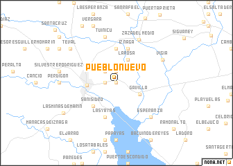 map of Pueblo Nuevo