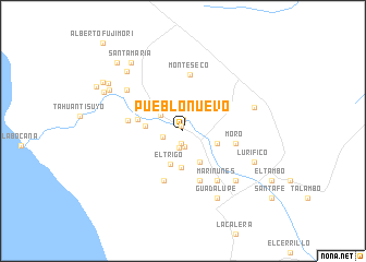 map of Pueblo Nuevo