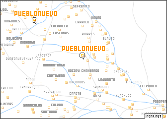 map of Pueblo Nuevo