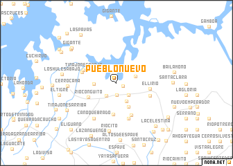 map of Pueblo Nuevo