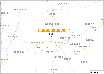 map of Pueblo Nuevo