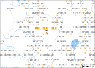 map of Pueblo Nuevo