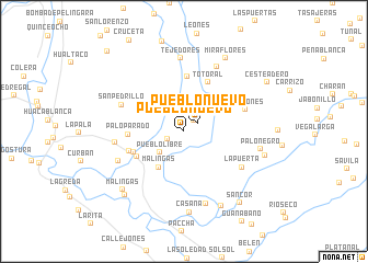 map of Pueblo Nuevo