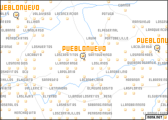 map of Pueblo Nuevo