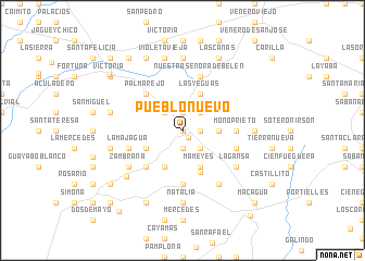 map of Pueblo Nuevo