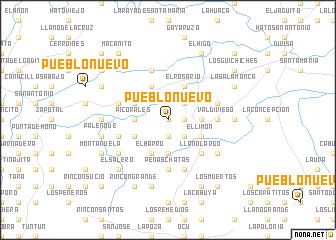 map of Pueblo Nuevo