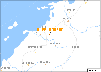 map of Pueblo Nuevo