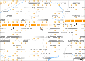 map of Pueblo Nuevo