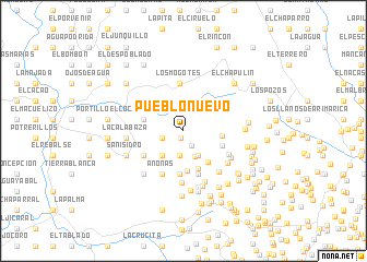 map of Pueblo Nuevo