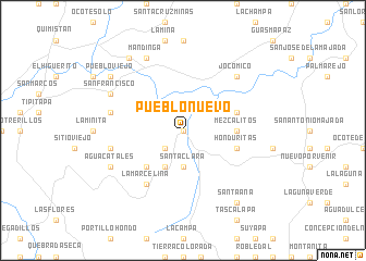 map of Pueblo Nuevo