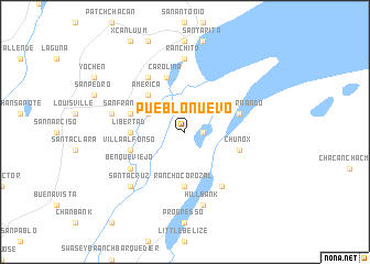 map of Pueblo Nuevo