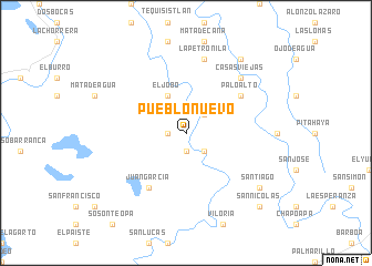 map of Pueblo Nuevo