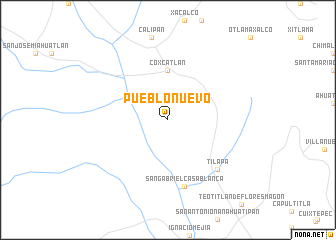 map of Pueblo Nuevo