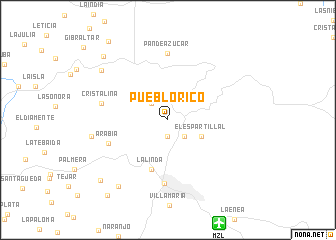 map of Pueblo Rico