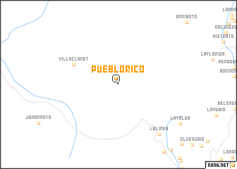 map of Pueblo Rico