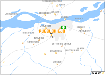 map of Pueblo Viejo