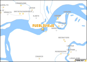 map of Pueblo Viejo